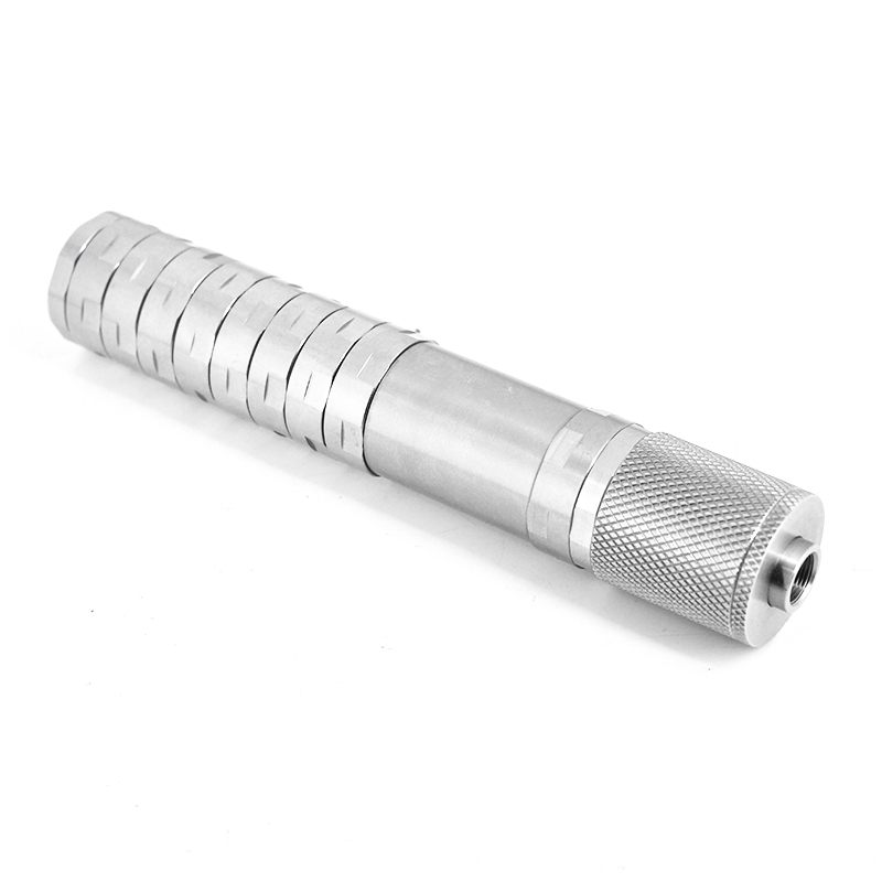 Stainless Steel External Recoil Booster Disconnector — 1/2×28 Male to 13.5×1LH Female