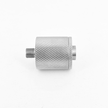 Stainless Steel External Recoil Booster Disconnector — 1/2×28 Male to 13.5×1LH Female