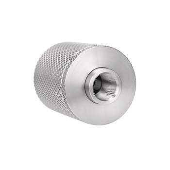 Stainless Steel External Recoil Booster Disconnector — 1/2×28 Male to 13.5×1LH Female