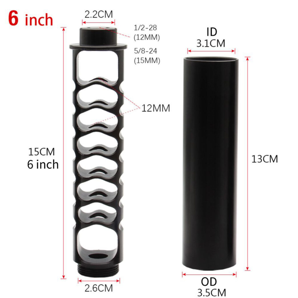 VitoWhisper-6-inch-Monocore-Solvent-Trap-Stainless-Steel-dimension-VWMOSTS6S-1044x1044-1.jpg 6″Lx1.38″OD Monocore Solvent Trap Aluminum TypeA (1/2×28 or 5/8×24)