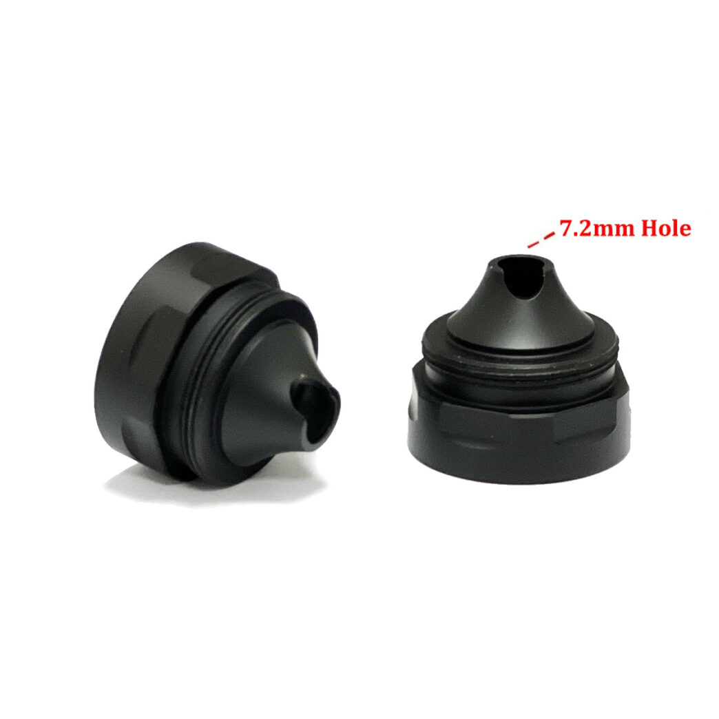 6.6inch Modular Solvent Trap Stainless Steel Booster Inside 7.2mm Hole .28Cal