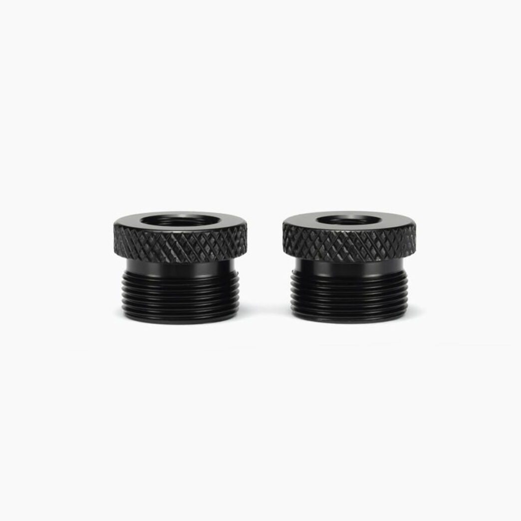 6″Lx1.05″OD Aluminum Solvent Trap Kit with Dry Storage Cups (1/2×28 or 5/8×24)