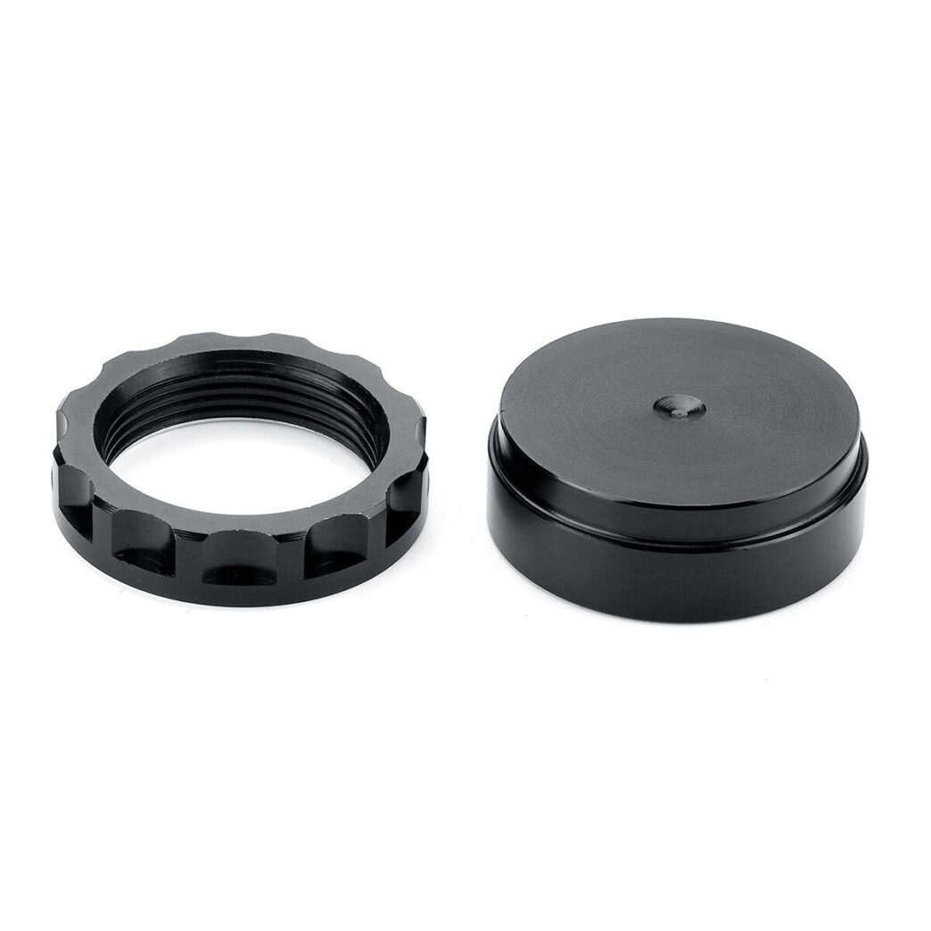 VitoWhisper-end-caps-for-6-inch-single-core-Solvent-Trap-Stainless-Steel-VWMOSTS6S-1044x1044-1.jpg 6″Lx1.38″OD Monocore Solvent Trap Aluminum TypeA (1/2×28 or 5/8×24)